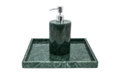 Pamono Round Soap Dispenser in Green Marble><noscript><img width=