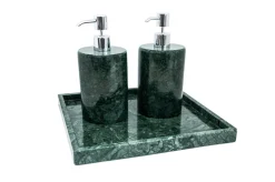 Pamono Round Soap Dispenser in Green Marble><noscript><img width=