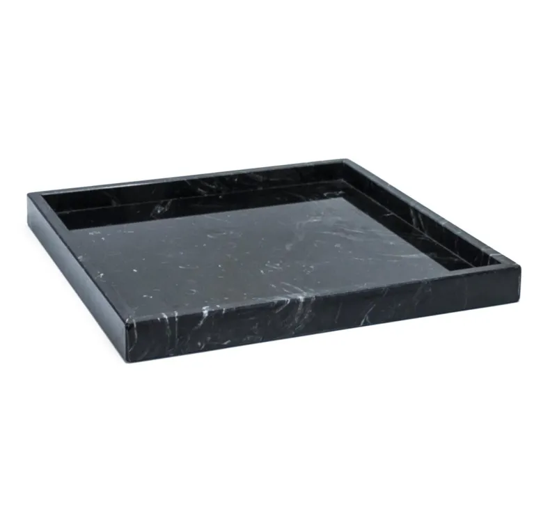 Hot Pamono Rounded Set for Bathroom in Black Marble, Set of 3