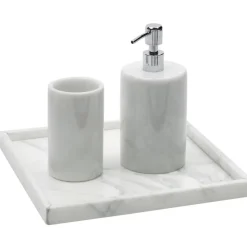 Hot Pamono Rounded Set for Bathroom in Black Marble, Set of 3