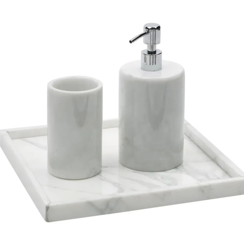 Hot Pamono Rounded Set for Bathroom in Black Marble, Set of 3