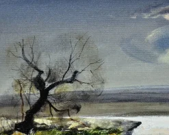 Clearance Pamono Rowland Hilder, River Bure, Norfolk, East Anglia, Oil Painting, 1950s, Framed