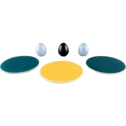 Pamono Royal Copenhagen / Aluminia Confetti Salt and Pepper Shakers and Butter Boards, Set of 6> Salt & Pepper Shakers