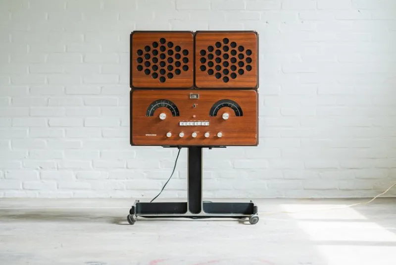 Outlet Pamono RR 126 Radio by Achille & Pier Giacomo Castiglioni for Brionvega, 1965