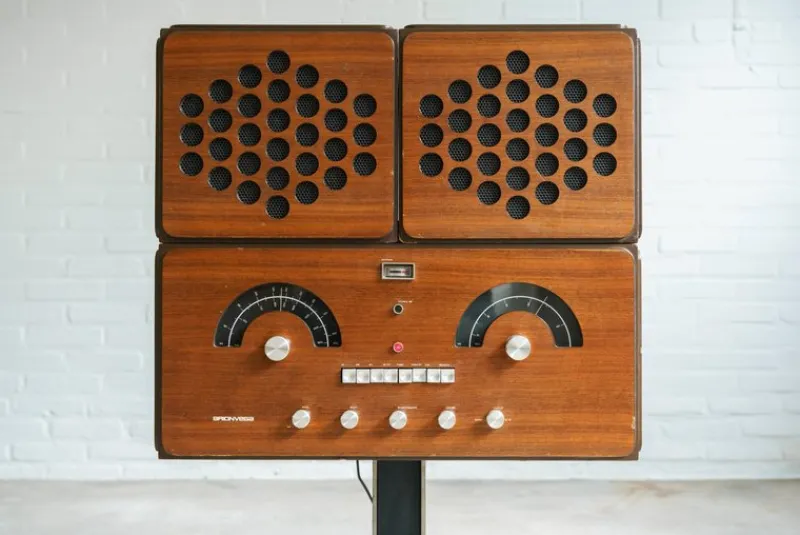 Outlet Pamono RR 126 Radio by Achille & Pier Giacomo Castiglioni for Brionvega, 1965