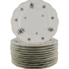 Pamono Rubens Dinner Porcelain Plates with Floral Motifs from KPM, Berlin, 1940s, Set of 12> Dinner Plates & Bowls