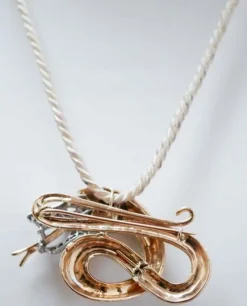 Pamono Rubies, Diamonds, Enamel, Rose Gold and Silver Dragon Brooch or Pendant><noscript><img width=