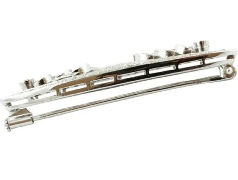 New Pamono Ruby, Diamond and White Gold Brooch