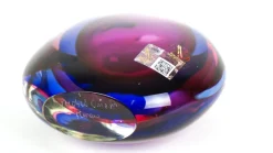 Pamono Ruby, Purple & Blue Sommerso Murano Blown Glass Bottle by Michele Onesto for Made Murano Glass, 2019><noscript><img width=