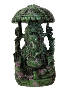 Best Pamono Ruby Zoisite Ganesha Statuette