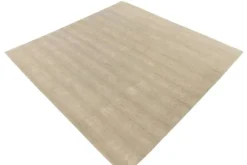 Best Pamono Rug in Beige and Grey Muted Stripes from R&K Principal Jahanshah Nazmiyal