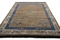 Discount Pamono Rug in Blue Medallion Style from R&K Principal Jahanshah Nazmiyal