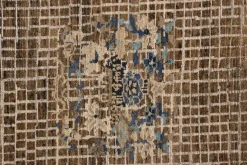 Discount Pamono Rug in Blue Medallion Style from R&K Principal Jahanshah Nazmiyal