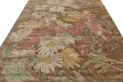 Pamono Rug in Brown with Floral Patterns from R&K Principal Jahanshah Nazmiyal><noscript><img width=