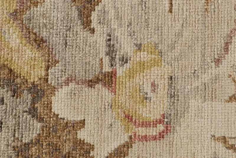 Pamono Rug in Brown with Floral Patterns from R&K Principal Jahanshah Nazmiyal> Carpets & Textiles|Carpets & Textiles