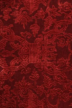 Pamono Rug in Burgundy with Floral Patterns from R&K Principal Jahanshah Nazmiyal><noscript><img width=