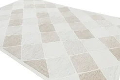 New Pamono Rug in Cream with Geometric Pattern from R&K Principal Jahanshah Nazmiyal