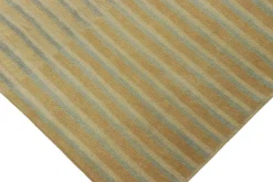 Pamono Rug in Gold and Blue Geometric Patterns from R&K Principal Jahanshah Nazmiyal><noscript><img width=