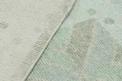Hot Pamono Rug in Green and Blue with Geometric Patterns from R&K Principal Jahanshah Nazmiyal
