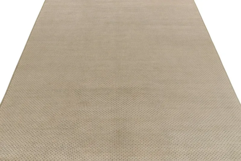Pamono Rug in Green Geometric Pattern from R&K Principal Jahanshah Nazmiyal> Carpets & Textiles