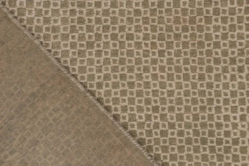 Pamono Rug in Green Geometric Pattern from R&K Principal Jahanshah Nazmiyal> Carpets & Textiles