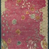 Hot Pamono Rug in Pink with Blue Border from R&K Principal Jahanshah Nazmiyal