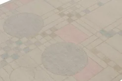 Outlet Pamono Rug in Polychromatic Geometric Patterns from R&K Principal Jahanshah Nazmiyal
