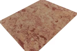 Clearance Pamono Rug in Red and Gold Abstract Pattern from R&K Principal Jahanshah Nazmiyal