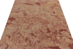 Clearance Pamono Rug in Red and Gold Abstract Pattern from R&K Principal Jahanshah Nazmiyal