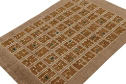 Pamono Rug in Tones of Brown with Patterns from R&K Principal Jahanshah Nazmiyal> Carpets & Textiles|Carpets & Textiles