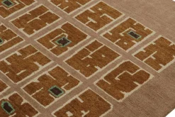 Pamono Rug in Tones of Brown with Patterns from R&K Principal Jahanshah Nazmiyal><noscript><img width=