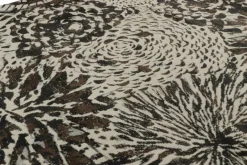 Clearance Pamono Rug in White and Black Abstract Pattern from R&K Principal Jahanshah Nazmiyal