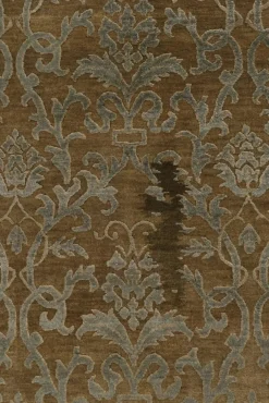 Clearance Pamono Rug with Blue Floral Patterns from R&K Principal Jahanshah Nazmiyal