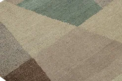 Pamono Rug with Blue Geometric Patterns from R&K Principal Jahanshah Nazmiyal><noscript><img width=
