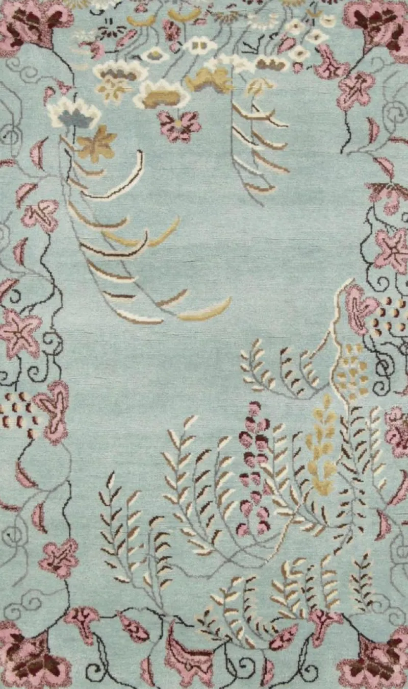 Sale Pamono Rug with Colorful Floral Patterns from R&K Principal Jahanshah Nazmiyal