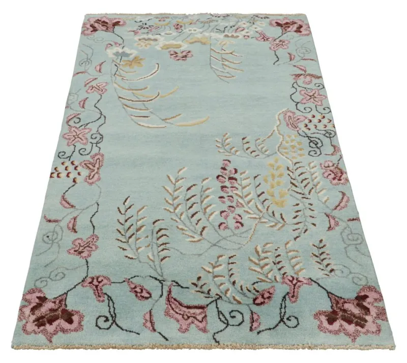 Sale Pamono Rug with Colorful Floral Patterns from R&K Principal Jahanshah Nazmiyal