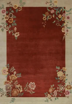 Pamono Rug with Floral Pattern from R&K Principal Jahanshah Nazmiyal> Carpets & Textiles|Carpets & Textiles
