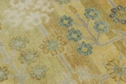 Outlet Pamono Rug with Ice Blue Floral Patterns from R&K Principal Jahanshah Nazmiyal