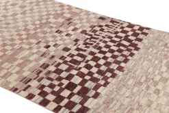 Pamono Rug with Pink and Cream Geometric Patterns from R&K Principal Jahanshah Nazmiyal> Carpets & Textiles|Carpets & Textiles