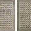 Pamono Rugs in Beige with Blue Geometric Patterns from R&K Principal Jahanshah Nazmiyal> Carpets & Textiles|Carpets & Textiles