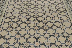 Pamono Rugs in Beige with Blue Geometric Patterns from R&K Principal Jahanshah Nazmiyal><noscript><img width=