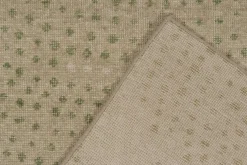 Online Pamono Runner in Beige with Green Dot Pattern from R&K Principal Jahanshah Nazmiyal