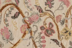 Pamono Runner Rug in Cream with Floral Patterns from R&K Principal Jahanshah Nazmiyal><noscript><img width=