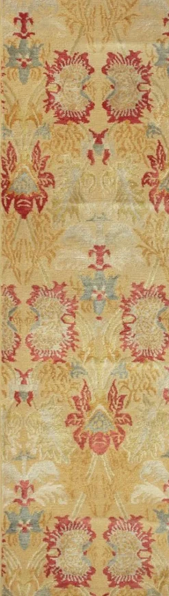Hot Pamono Runner Rug in Floral Pattern from R&K Principal Jahanshah Nazmiyal