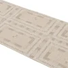 Pamono Runner Rug in White and Beige-Brown Patterns from R&K Principal Jahanshah Nazmiyal> Carpets & Textiles|Carpets & Textiles