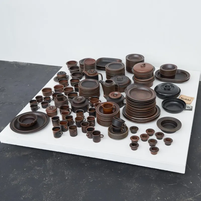 Pamono Ruska Tableware by Ulla Procopé for Arabia, 1970s, Set of 172> Dinnerware Accessories