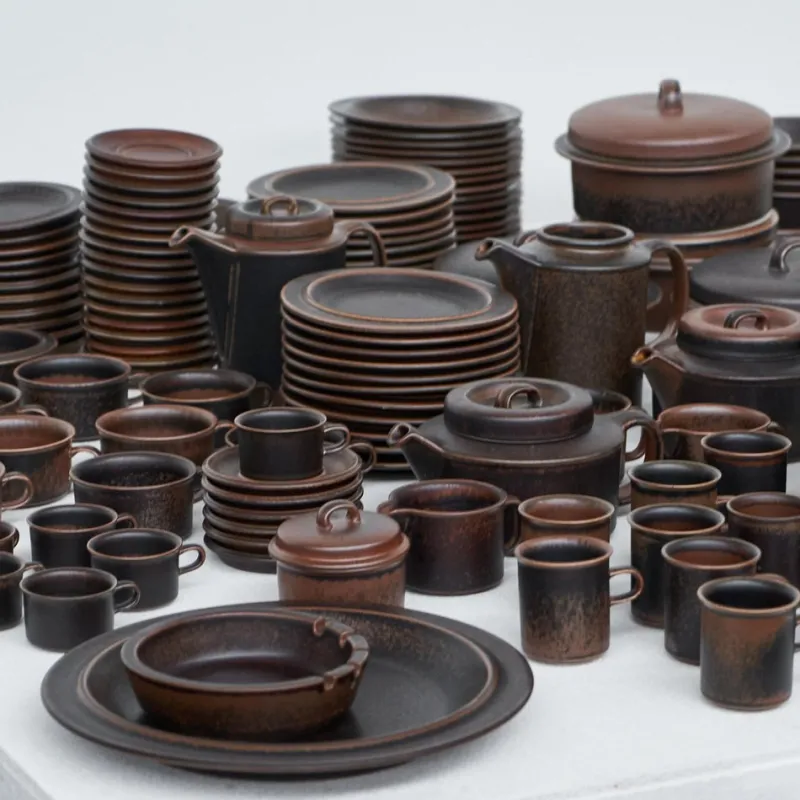 Pamono Ruska Tableware by Ulla Procopé for Arabia, 1970s, Set of 172> Dinnerware Accessories
