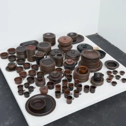 Pamono Ruska Tableware by Ulla Procopé for Arabia, 1970s, Set of 172><noscript><img width=