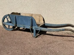 New Pamono Rustic Blue Wheelbarrow