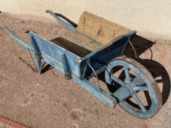 New Pamono Rustic Blue Wheelbarrow